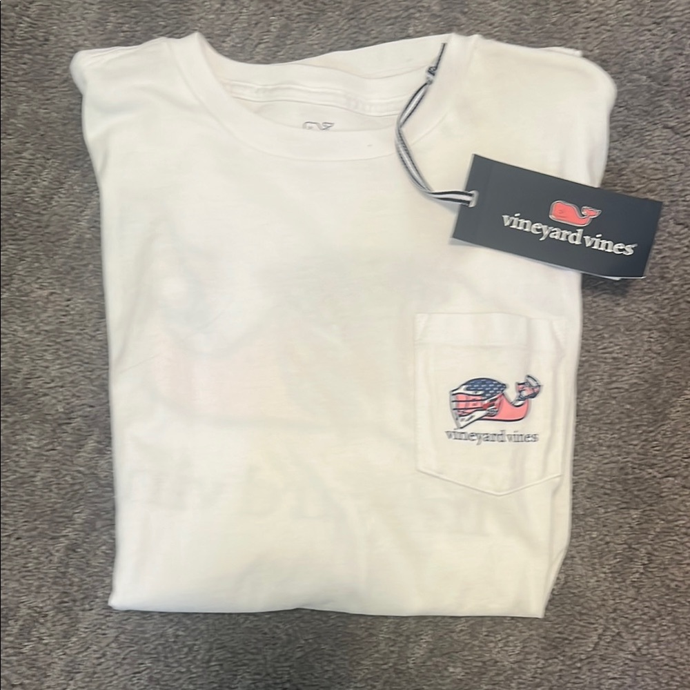 Vineyard Vines Classic White Tee with Logo